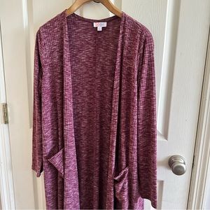 Lularoe. Sarah open duster cardigan, long sleeves, with pockets